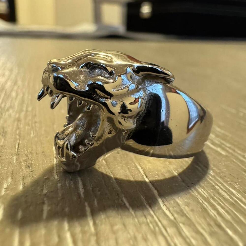 Hard jewelry hellcat silver ring